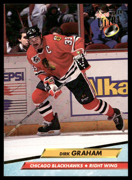 Dirk Graham 1992-93 Ultra #36 Chicago Blackhawks