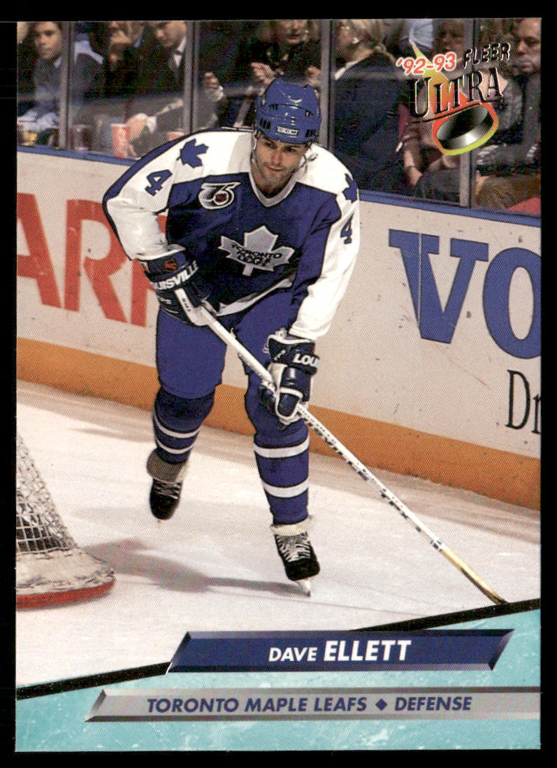 Dave Ellett 1992-93 Ultra #209 Toronto Maple Leafs
