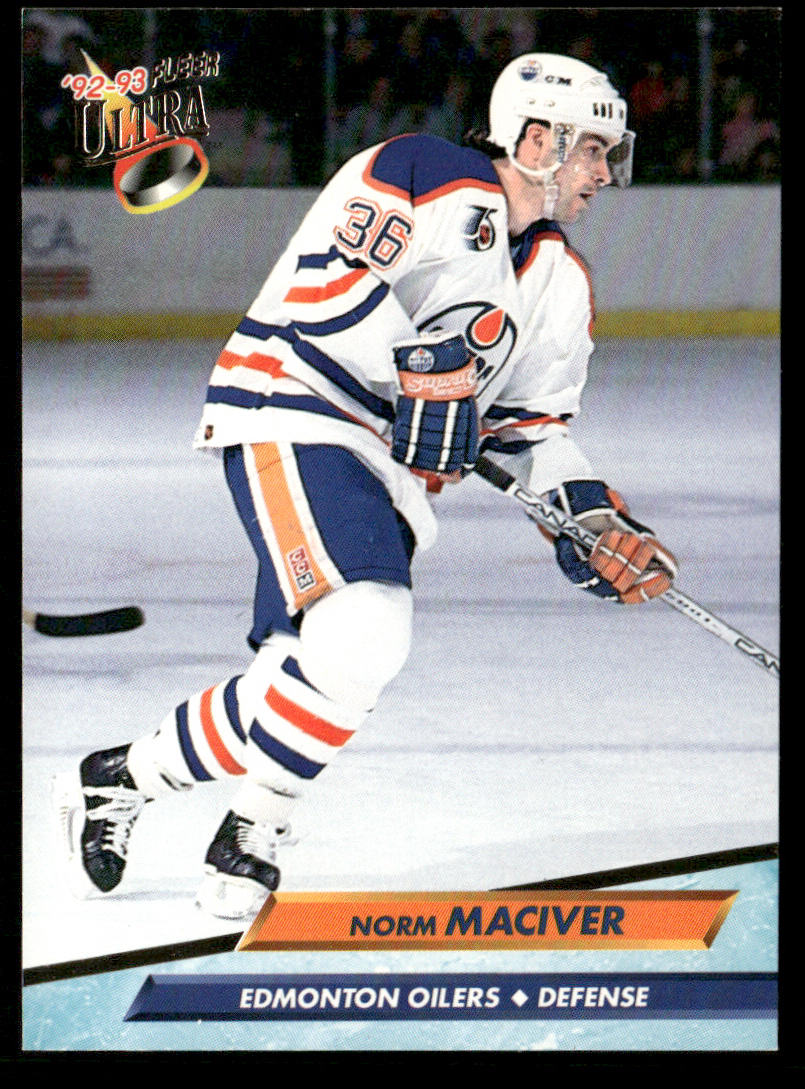Norm Maciver 1992-93 Ultra #61 Edmonton Oilers