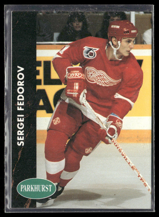 Sergei Fedorov 1991-92 Parkhurst French #38 Detroit Red Wings