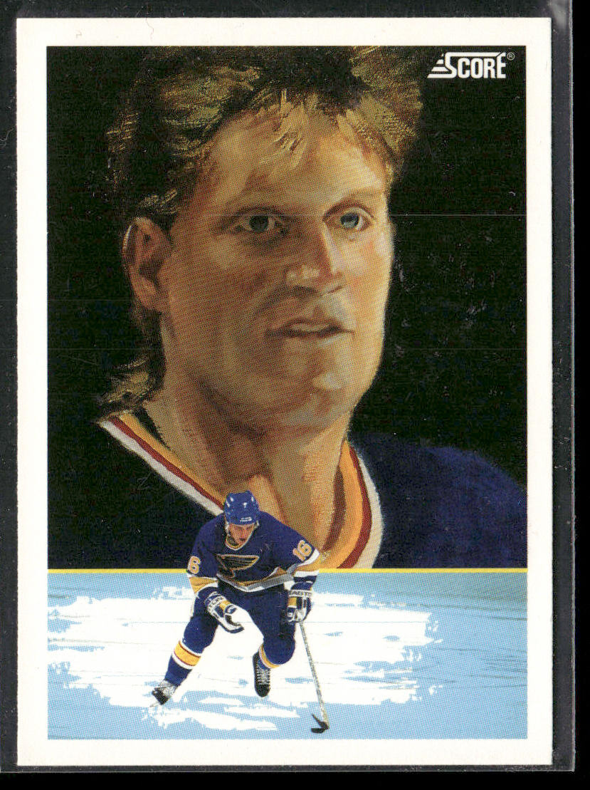 Brett Hull 1991-92 Score American #347 St. Louis Blues