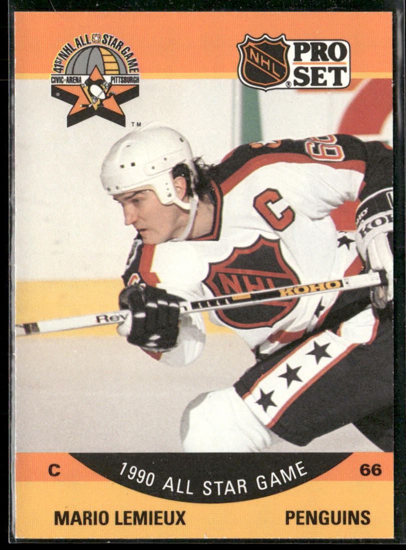 Mario Lemieux 1990-91 Pro Set #362 Pittsburgh Penguins