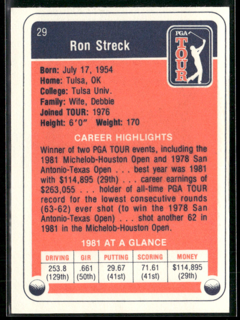 Ron Streck 1982 Donruss #29 RC