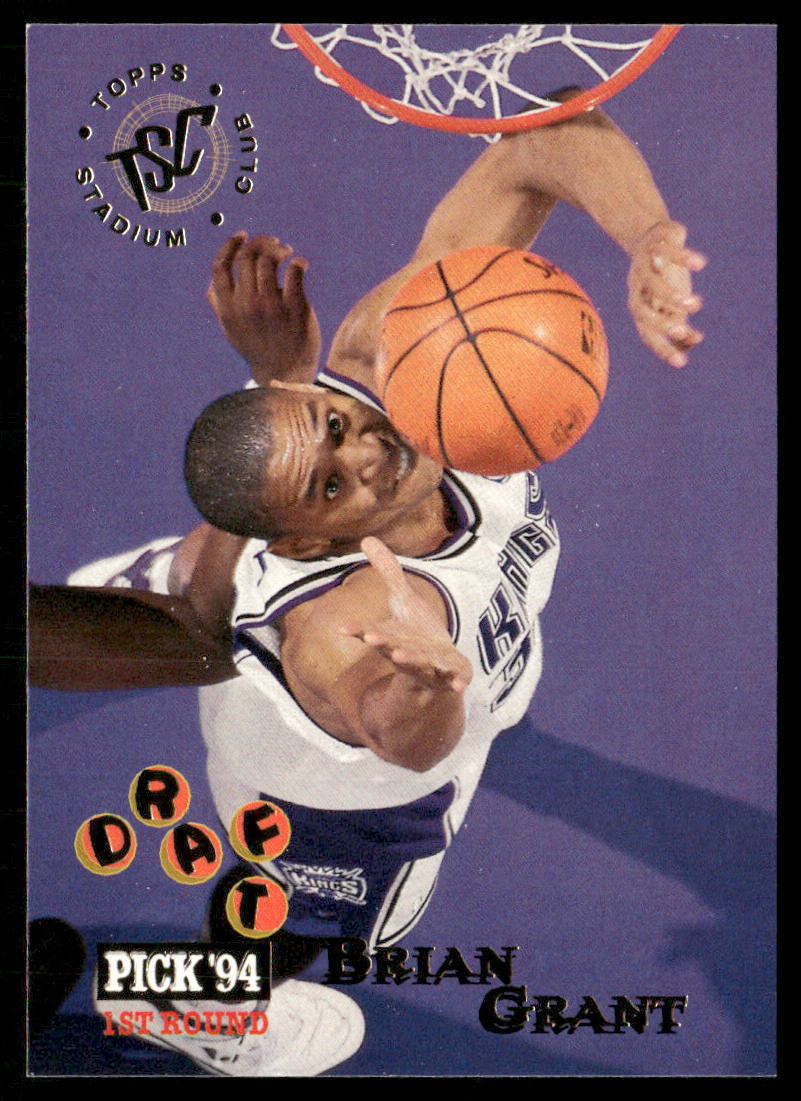 Brian Grant 1994-95 Stadium Club #225 RC Sacramento Kings