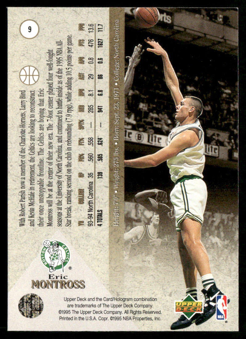 Eric Montross 1994-95 SP #9 RC Boston Celtics