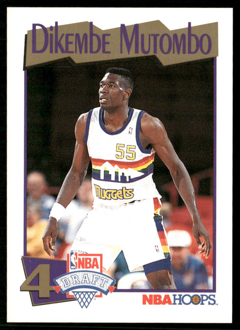 Dikembe Mutombo 1991-92 Hoops #549 RC Denver Nuggets