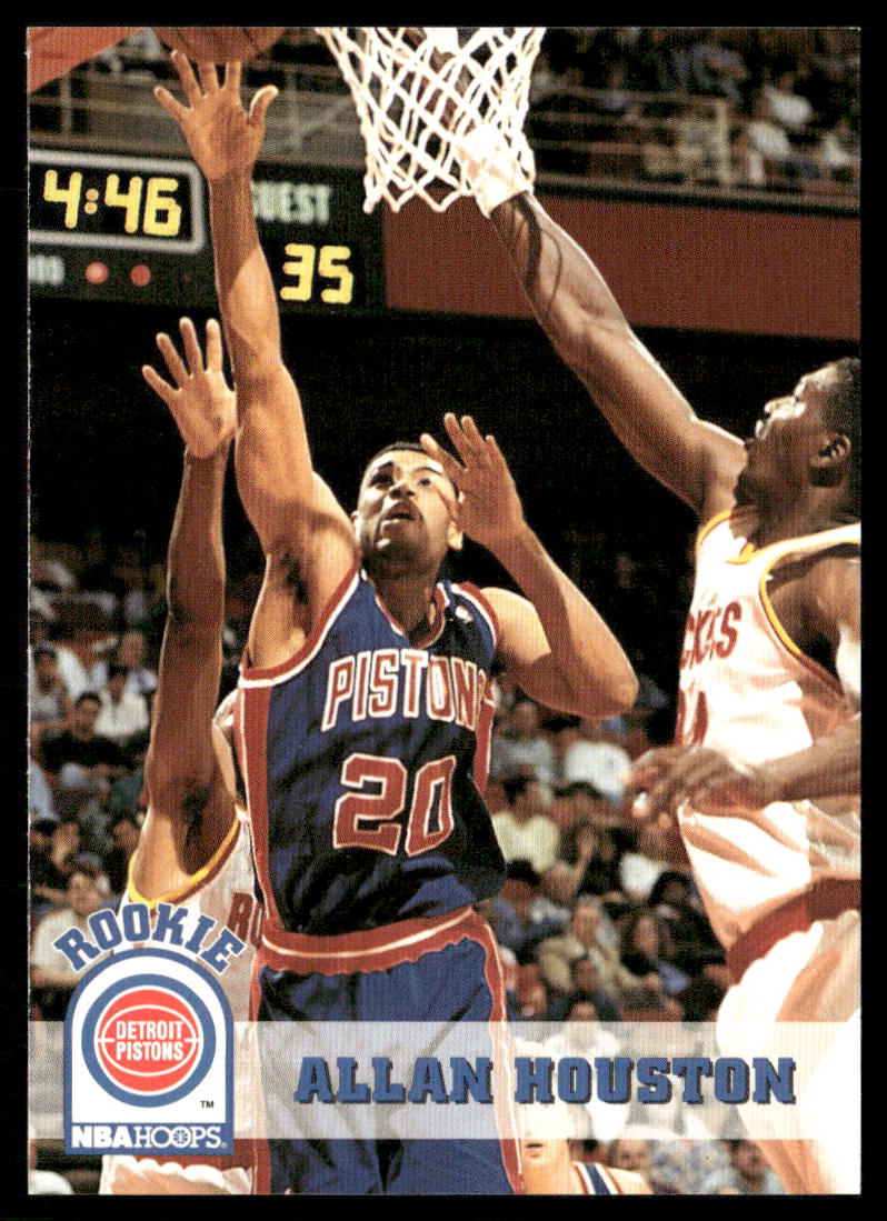 Allan Houston 1993-94 Hoops #332 RC Detroit Pistons