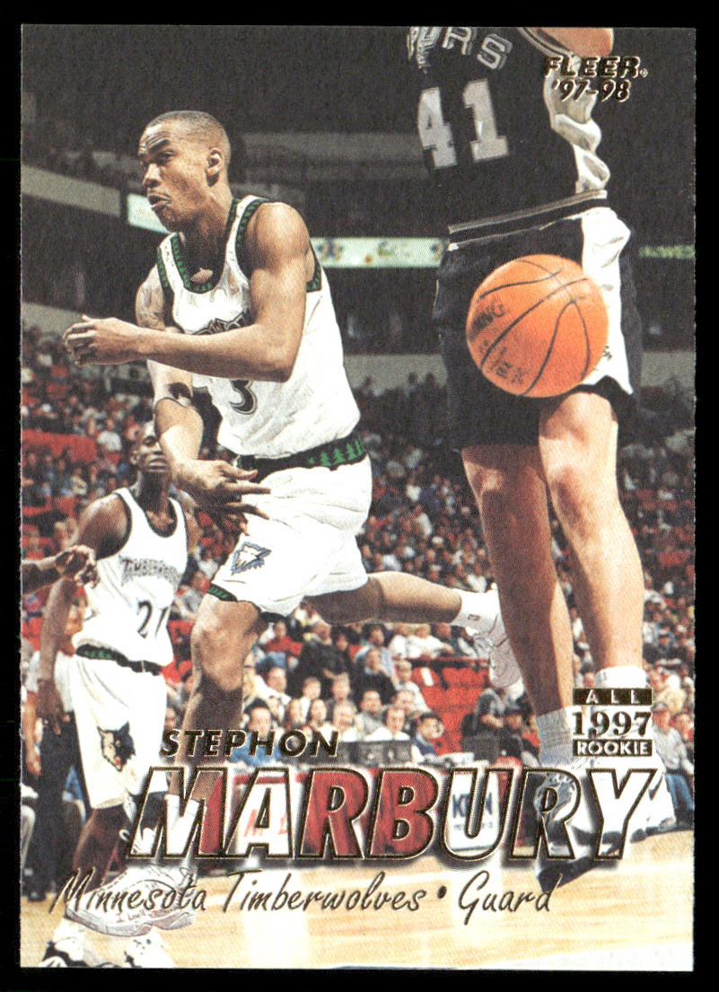Stephon Marbury 1997-98 Fleer #25 Minnesota Timberwolves