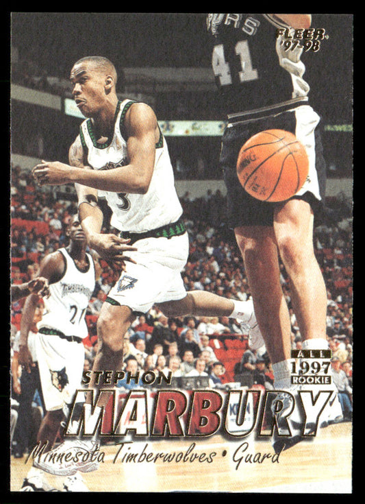 Stephon Marbury 1997-98 Fleer #25 Minnesota Timberwolves