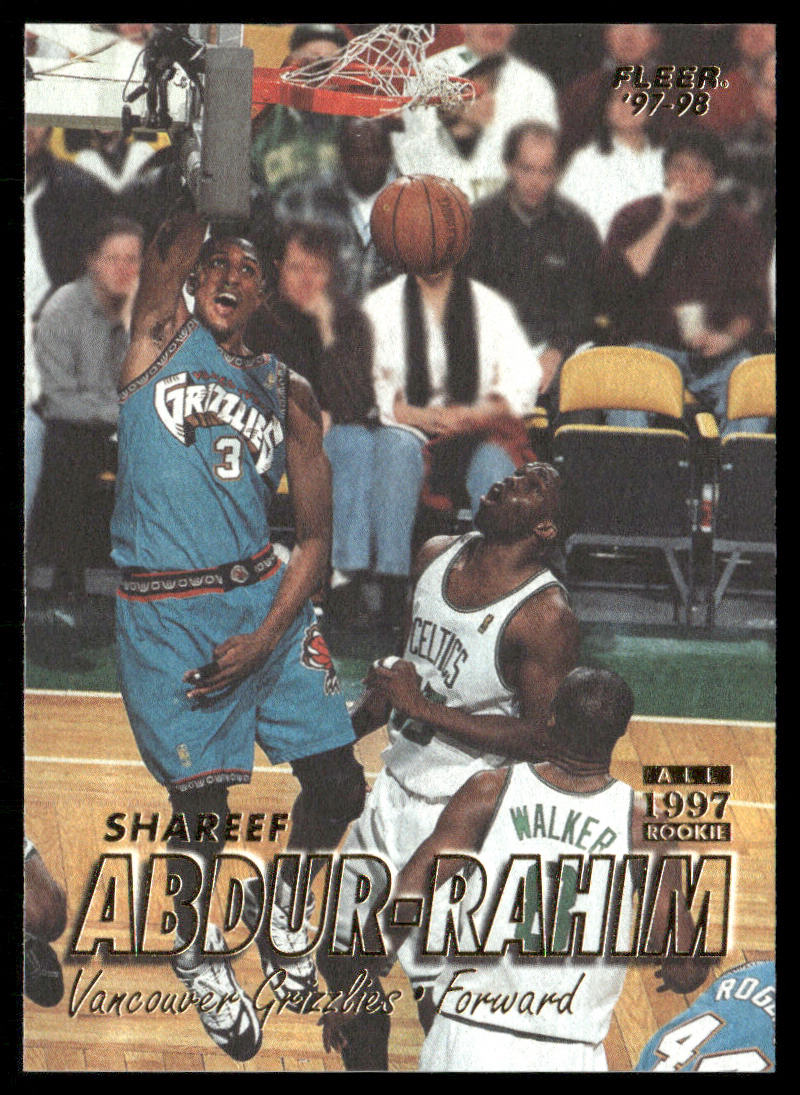 Shareef Abdur-Rahim 1997-98 Fleer #27 Vancouver Grizzlies