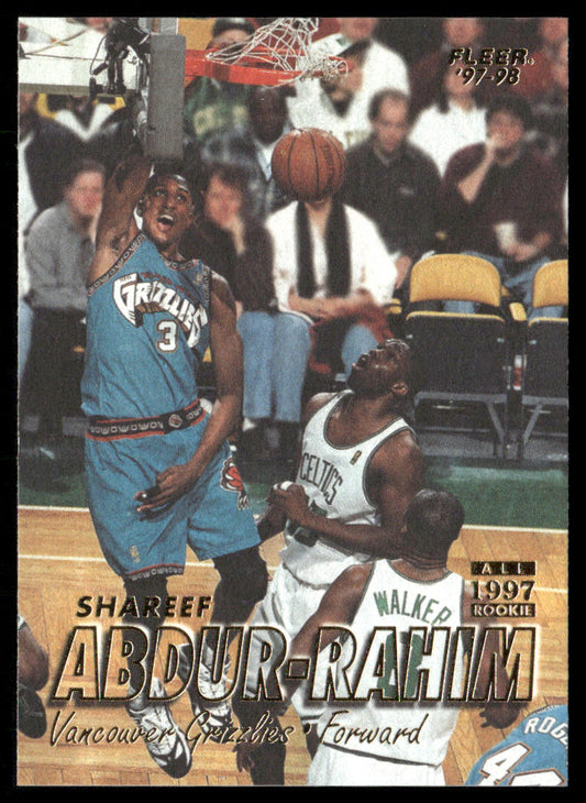 Shareef Abdur-Rahim 1997-98 Fleer #27 Vancouver Grizzlies