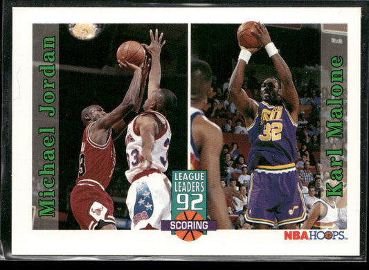 Michael Jordan / Karl Malone 1992-93 Hoops #320