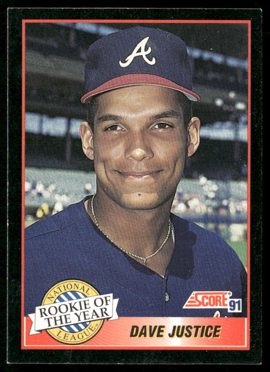 Dave Justice 1991 Score #880 Atlanta Braves