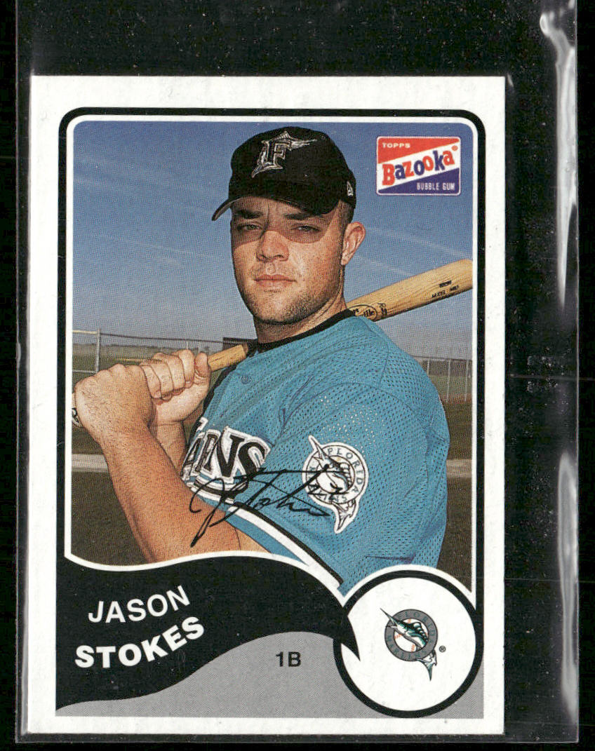 Jason Stokes 2003 Bazooka #131b Florida Marlins
