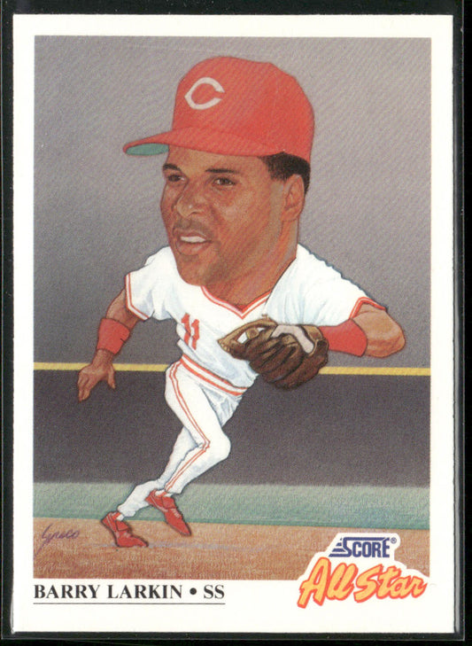 Barry Larkin 1991 Score #666 Cincinnati Reds
