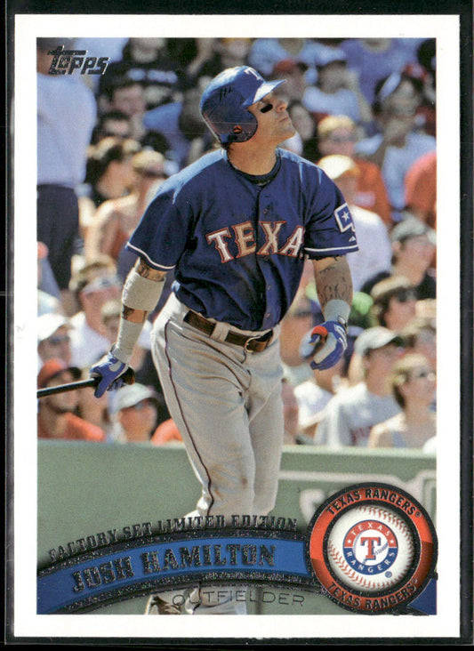 Josh Hamilton 2011 Topps Factory Set Bonus: Limited Edition #650 Texas Rangers