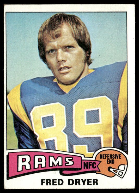 Fred Dryer 1975 Topps #312 Los Angeles Rams