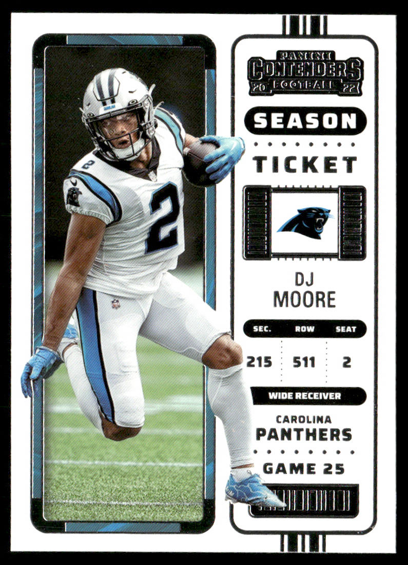 DJ Moore 2022 Panini Contenders #16 Carolina Panthers