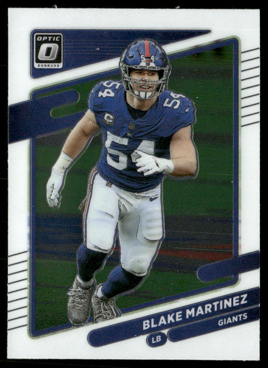 Blake Martinez 2021 Donruss Optic #17 New York Giants