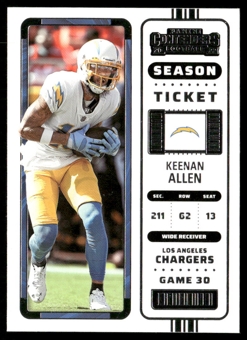 Keenan Allen 2022 Panini Contenders #75 Los Angeles Chargers