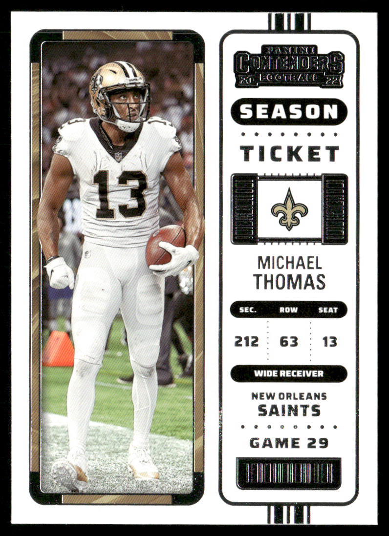 Michael Thomas 2022 Panini Contenders #63 New Orleans Saints