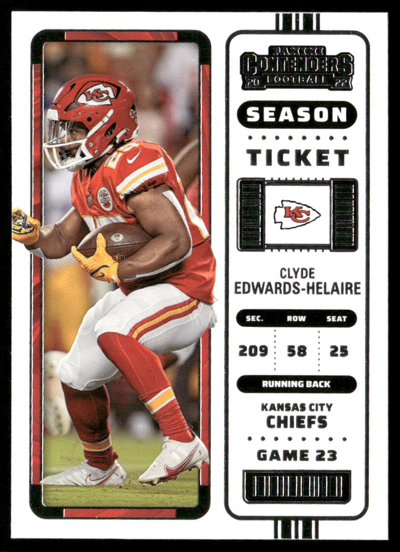 Clyde Edwards-Helaire 2022 Panini Contenders #61 Kansas City Chiefs