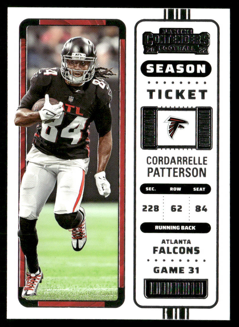 Cordarrelle Patterson 2022 Panini Contenders #10 Atlanta Falcons