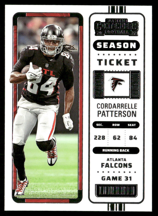 Cordarrelle Patterson 2022 Panini Contenders #10 Atlanta Falcons