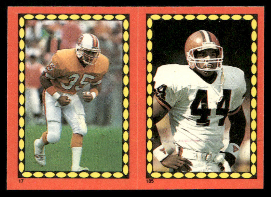 1988 Topps Stickers #17 / 185c Chris Burkett 36 back