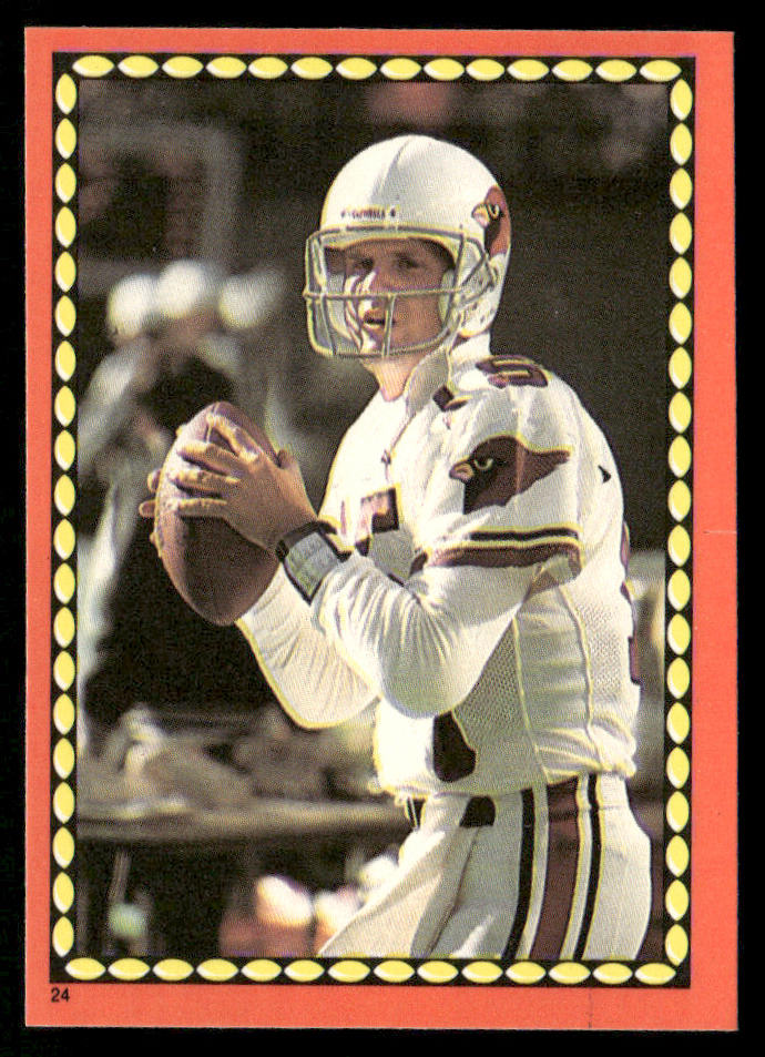 Neil Lomax 1988 Topps Stickers #24c Stephen Starring 27 Back Phoenix Cardinals