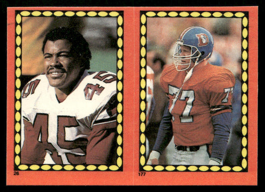 Smith / Mecklenberg 1988 Topps Stickers #26 / 177d Steve Largent 22 Back