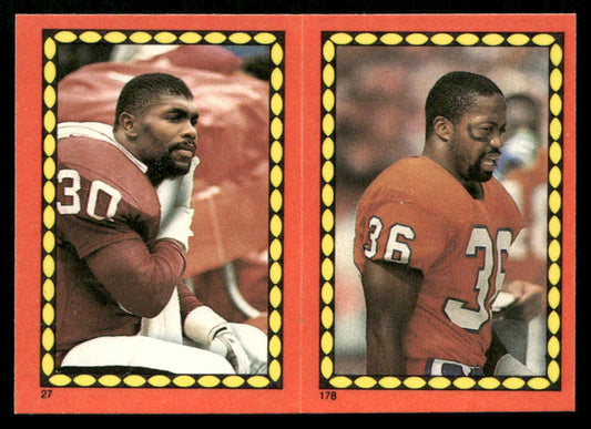 Stump Mitchell / Mark Haynes 1988 Topps Stickers #27b Jerry Rice 8 Back