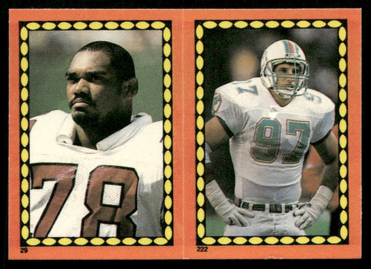 Freddie Joe Nunn / Bosa 1988 Topps Stickers #29 / 222e Weegie Thompson 26 Back