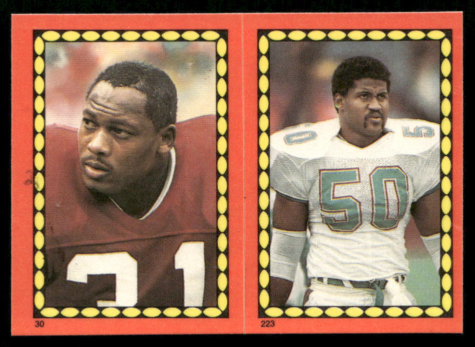 Earl Ferrell / Jackie Shipp 1988 Topps Stickers #30 / 223d Ken O'Brien 49 Back