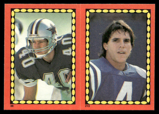 Bill Bates / Dean Biasucci 1988 Topps Stickers #38 / 213 Darrin Nelson 23 Back