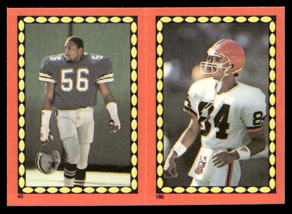 Lockhart / Slaughter 1988 Topps Stickers #40 / 186 Stephen Starring 27 Back