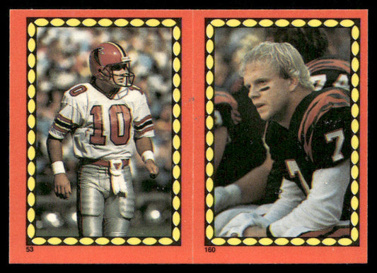 Campbell / Boomer Esiason 1988 Topps Stickers #53 / 160d Boomer Esiason 56 Back