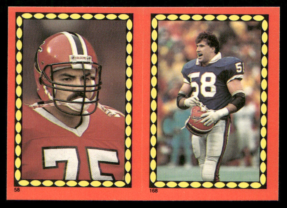 Tony Casillas / Shane Conlan 1988 Topps Stickers #58 / 168 Joe Montana 6 Back