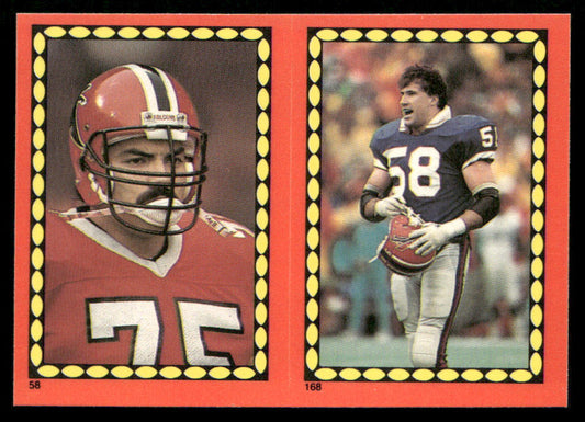 Tony Casillas / Shane Conlan 1988 Topps Stickers #58 / 168 Joe Montana 6 Back