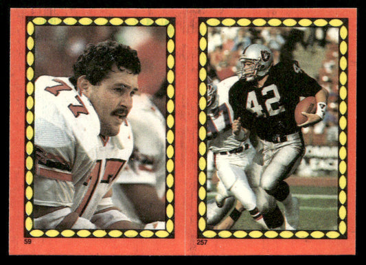 Rick Bryan / Vance Mueller 1988 Topps Stickers #59 / 257e Gerald Riggs 65 Back