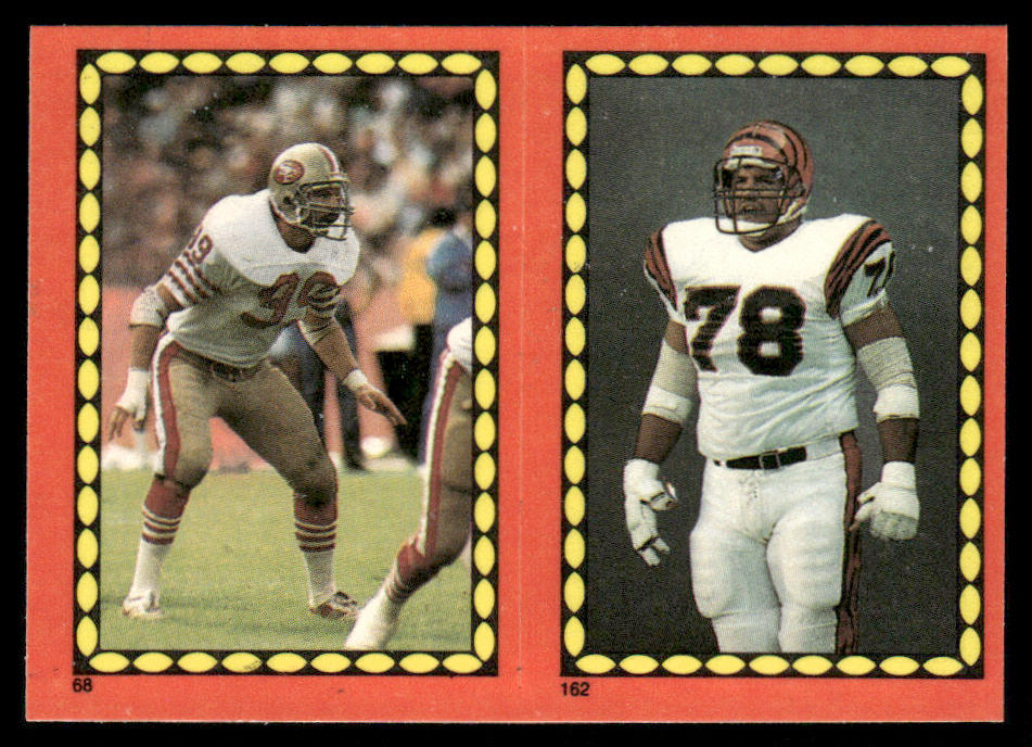 Michael Walter / Anthony Munoz 1988 Topps Stickers #68 / 162c Drew Hill 18 Back