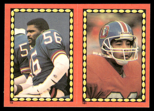 Lawrence Taylor / Johnson 1988 Topps Stickers #73 / 181 Rueben Mayes 9 Back