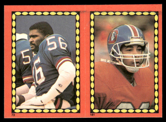Lawrence Taylor / Johnson 1988 Topps Stickers #73 / 181d Christian Okoye 61 back