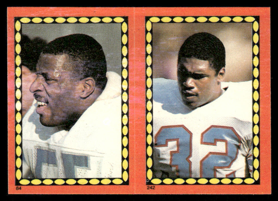 Michael Cofer / Highsmith 1988 Topps Stickers #84 / 242b Curtis Adams 32 back