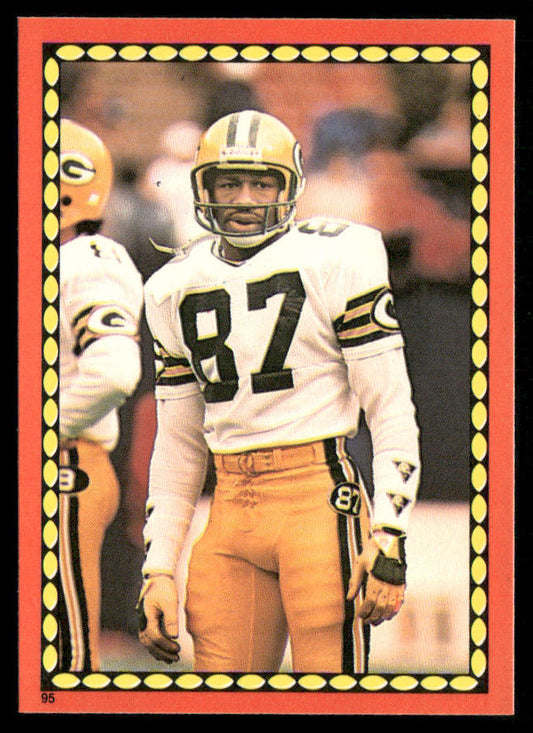 Walter Stanley 1988 Topps Stickers #95d Henry Ellard 48 Back Green Bay Packers