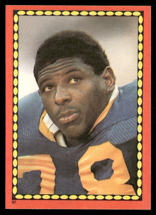 Jackie Slater 1988 Topps Stickers #97d Mark Bavaro 46 Back Los Angeles Rams
