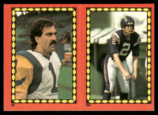 Mike Lansford / Mojsiejenko 1988 Topps Stickers #99 / 200 Bernie Kosar 13 Back