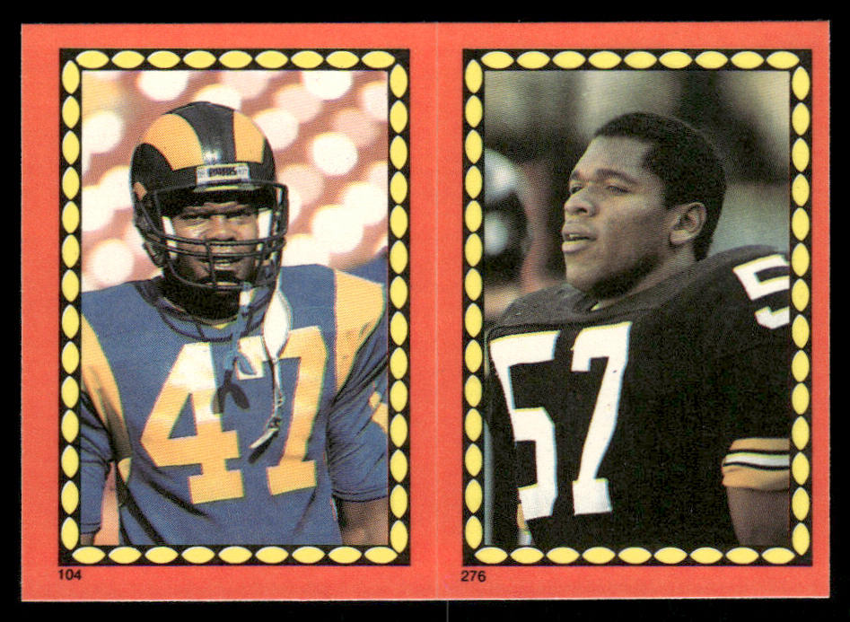 Irvin / Merriweather 1988 Topps Stickers #104 / 276d Herschel Walker 43 back