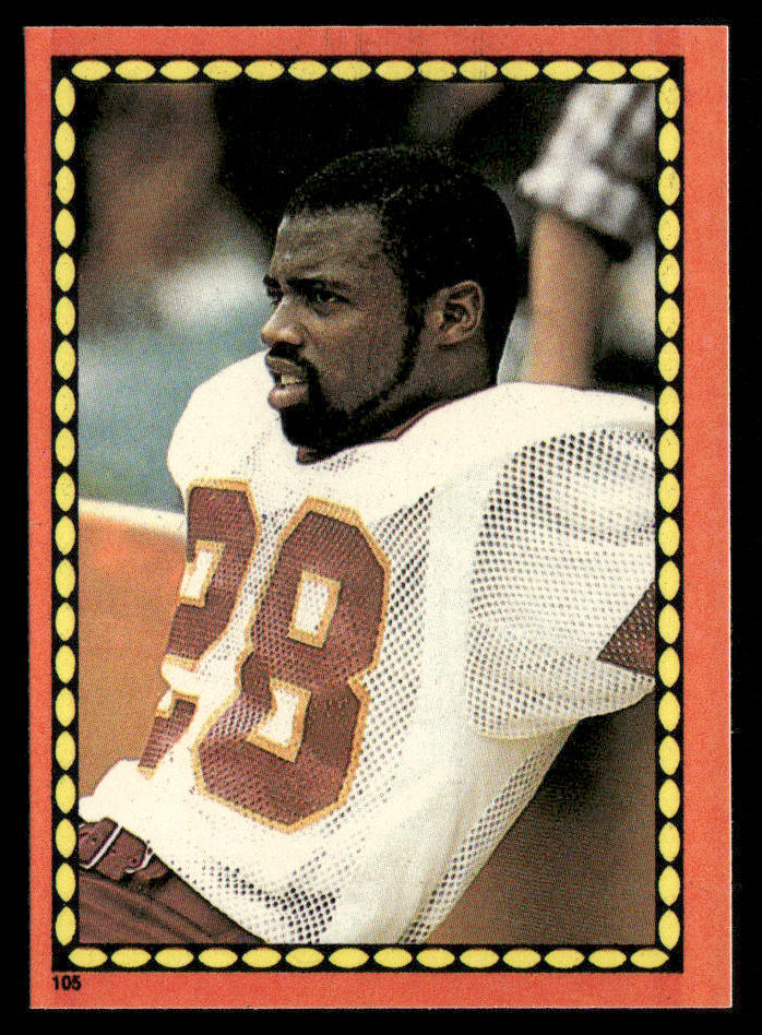 Darrell Green 1988 Topps Stickers #105e Herschel Walker 43 Back Redskins