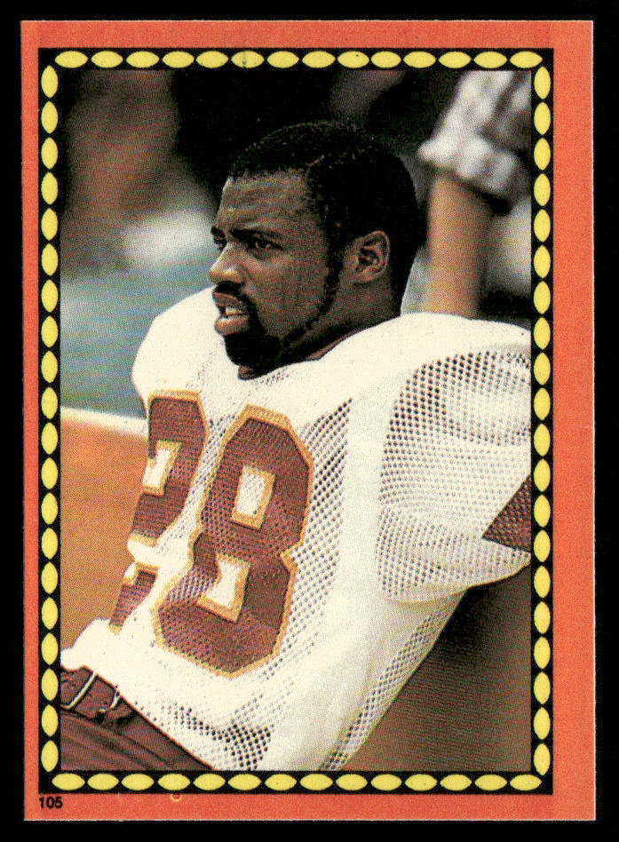 Darrell Green 1988 Topps Stickers #105a Roger Craig 7 Back